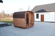 Sauna ogrodowa z piecem na drewno 