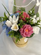 Bukiet prezentowy z mydła. Dekoracja domu