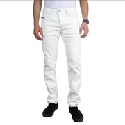 88/110 cm DIESEL BELTHER W32 L34 SLIM W31 L32 białe rurki proste levis lee 