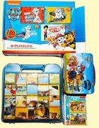 Psi Patrol - 4 elementowy Zestaw dla fana, 2 x Puzzle, puzzle 3 D i Memo