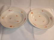 2x Talerz Głęboki | Chodzież Sygnowane | Kwiaty | 24,5cm