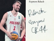 SZYMON RDUCH Kosz 3x3 - oryginalny autograf