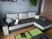 Rogówka - narożnik - salon - z funkcją spania