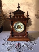 Zegar JUNGHANS ok. 1895 -1900  styl eklektyczny drewno orzechowe loft