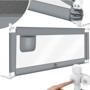 Barierka ochronna do łóżka zabezpieczająca 150x44x72-96cm