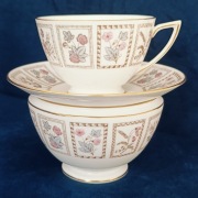 **KOMPLET filiżanka cukiernica porcelana Minton vs Doulton