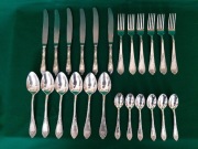 Sztućce Rosyjskie Srebrzone.