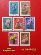 Znaczki flora;04: kwiaty- Bułgaria 1968r **