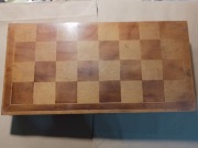 stare szachy szachownica drewniana prl plus stare różne pionki