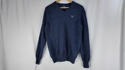 GANT sweter z wełny jagnięcej M granatowy premium