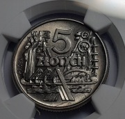 Nikiel 5 złotych 1959 - szyby kopalniane NGC MS65 – RZADKIE !!!