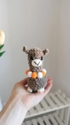 Alpaka, lama na szydełku handmade, dekoracja 