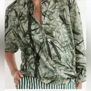 Massimo Dutti kurtka w liście przeciwwiatrowa S