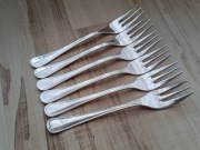 POSREBRZANE WIDELCZYKI DO CIASTA TORTU 