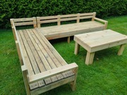 meble ogrodowe stół + dwie ławy lub narożnik