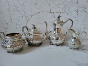 KOMPLET do KAWY i HERBATY  4 elementy 2 x dzbanek cukiernica mlecznik