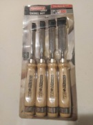 Dłuto, zestaw dłut, dłuta komplet cztery sztuki do drewna Cr-V