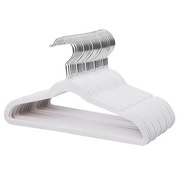 Zestaw 32szt. Wieszaków Wieszaki Welurowe Białe Dziecięce
