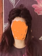 Peruka brazowa długa z syntetyczny wlosem