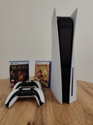 PS5 z napędem | 2 pady | Mafia + Indiana Jones | Idealny stan