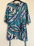 Jean Paul-Piękna jedwabna kolorowa tunika r.40
