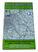 Województwo dolnośląskie Mapa topograficzno-administracyjna 4 arkusze