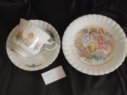 Komplet trio, komunijny porcelana Chodzież retro prl Vintage 