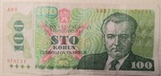 Czechosłowacja 100 koron 1989