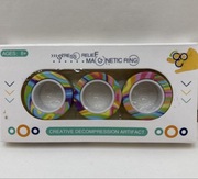 PIERŚCIENIE ANTYSTRESOWE MAGNETYCZNE DZIECI ZABAWA STYMULACJA MANUALNA 3SZT