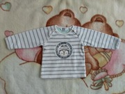 Pluszowa welurowa bluzka bluza Kanz 68 pingwin jak nowa