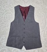 Kamizelka garniturowa S Szara Ciemna 