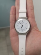 Zegarek swatch skin big biały szary super stan