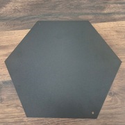 TABLICA MAGNETYCZNA HEXAGON METAL CZARNA SZCZEŚCIOBOK NA MAGNESY