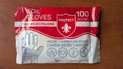 Foliowe rękawiczmi jednorazowa 100 sztuk