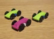 Samochód Sprinty Cars, Flip Car 3 sztuki