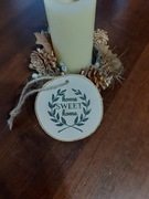 Drewniana zawieszka, home sweet home. 