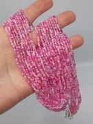 Naszyjnik Orientalna kaskada słodki różowy wielowarstwowy masywny Handmade