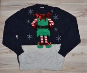 32^ fashion union Świąteczny sweter elf L