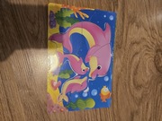 Nowa układanka drewniana delfinki 