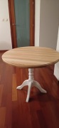 Stół drewniany z okrągłym blatem śr. 92cm