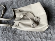 Zara torebka worek skóra