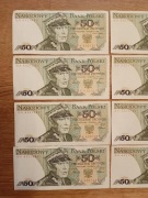 banknot 50 zł K.Świerczewski DUŻA seria GA 1986 z Wadami stan 1