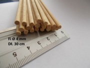 Kołek walec drewniany balsa modelarska 4 mm 20 szt modelarstwo