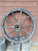 Stare drewniane koło od wozu 78 cm