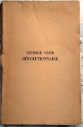 KSIĄŻKA GEORGE SAND REVOLUTTIONNAIRE 1948