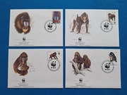 Zestaw 4 szt. koperta koperty WWF Guinea mandryl