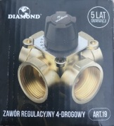 ZAWÓR 4 DROGOWY CZTERO DROŻNY MIESZAJĄCY MIESZACZ REGULACYJNY 1" CAL DN25 