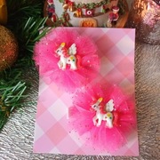 Piękny zestaw spinek   koniki 