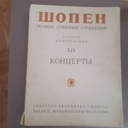 Chopin, Koncerty, nuty