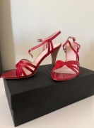 Czerwone sandaly damskie 39, Bruno Magli